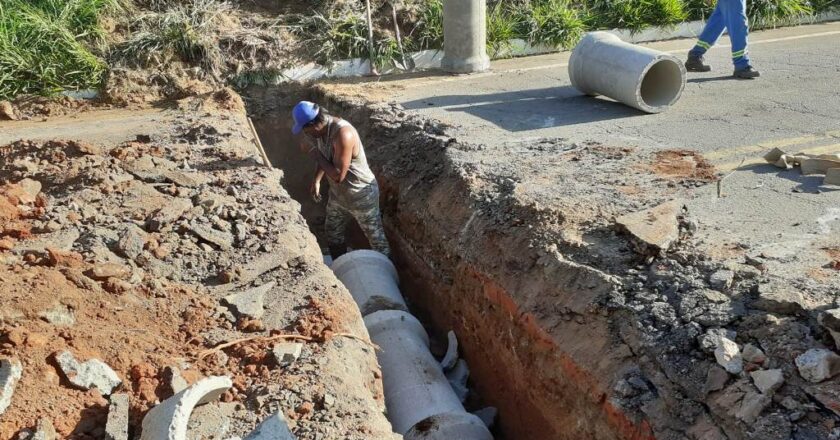 Prefeitura de Volta Redonda inicia obra de drenagem pluvial na Avenida Nossa Senhora do Amparo