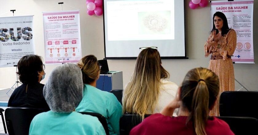 Hospital do Retiro, em Volta Redonda, recebe atividade em alusão à ‘Primavera Rosa’