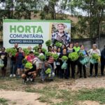 Horta comunitária do bairro Brasilândia realiza primeira colheita em Volta Redonda